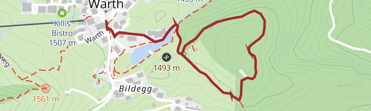 Route map: Warth | Kleiner Waldrundweg